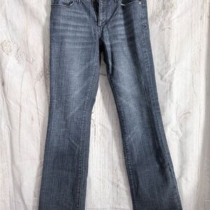 Seven7 Women's Straight Leg Jeans in Dark Blue